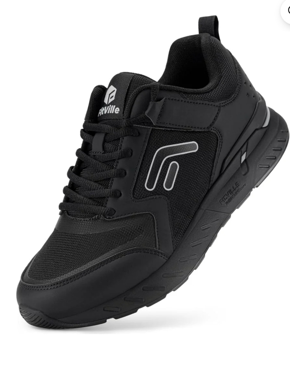FitVille Mens Walking Slip On  Athletic Running Comfort Sneakers Size 8.5 Wide